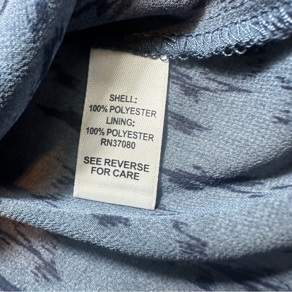 Versona Navy Patterned Blouse - Picture 6 of 9